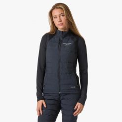 Kamizelka Wędrówki Kobieta Thermal Wiatroszczelny. Czarne kamizelki damskie SWEDEMOUNT, l, z elastanu. Za 296.99 zł.