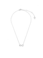 Guess Naszyjnik JUBN06 047JW Srebrny. Szare naszyjniki damskie Guess, srebrne. Za 248.99 zł.