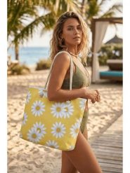 Lucky Bees Torba plażowa w kolorze żółtym - 56 x 35 x 15 cm rozmiar: onesize. Żółte torebki klasyczne damskie Lucky Bees, bez wzorów, z materiału, bez dodatków. Za 102.66 zł.