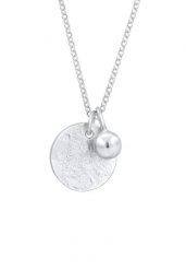 Elli Damski wisior na monetę Organic Look Geo w srebrze 925 funtów szterlingów Naszyjniki 1 ct. Szare naszyjniki damskie Elli, na co dzień, srebrne. Za 203.99 zł.