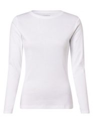 Brookshire koszulka z długim rękawem Kobiety Bawełna biały, XS. Białe t-shirty damskie brookshire, uniwersalny, bez wzorów, z bawełny, bez kołnierzyka. Za 99.95 zł.