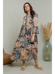 Curvy Lady Sukienka w kolorze czarnym rozmiar: 48/50. Czarne sukienki damskie Curvy Lady, na co dzień, bez wzorów, z bawełny, klasyczne, bez kołnierzyka, bez ramiączek, maxi, proste. Za 109.78 zł.