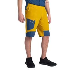 Szorty Kilpi Bready. Żółte szorty męskie Kilpi, z nylonu, bez kołnierzyka. Za 179.35 zł.