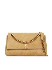 Tory Burch Torebka 183355 Beżowy. Brązowe torebki klasyczne damskie Tory Burch, bez wzorów, ze skóry, bez dodatków. Za 2,384.00 zł.