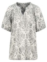 Eight2Nine Bluzka w kolorze biało-szarym rozmiar: L. Białe bluzki damskie Eight2Nine, l, bez wzorów, z wiskozy, bez kołnierzyka, bez ramiączek. Za 69.99 zł.