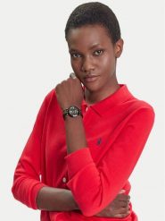 U.S. Polo Assn. Zegarek Zaira USP8378BK Czarny. Czarne, analogowe zegarki damskie U.S. Polo Assn. Za 579.99 zł.