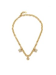 Guess Zestaw naszyjnik i kolczyki JUBN06 129JW Złoty. Żółte kolczyki damskie Guess, ze stali. Za 378.99 zł.