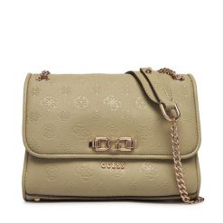 Torebka Guess. Zielone listonoszki damskie Guess, z aplikacjami, bez dodatków. Za 659.99 zł.