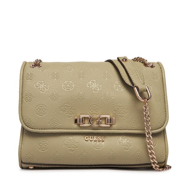 Torebka Guess. Zielone listonoszki damskie Guess, z aplikacjami, bez dodatków. Za 659.99 zł.