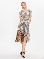 Just Cavalli Sukienka codzienna 74PBO913 Kolorowy Regular Fit. Sukienki damskie Just Cavalli, na co dzień, bez wzorów, z syntetyku, bez kołnierzyka, bez ramiączek, proste. Za 1,229.00 zł.