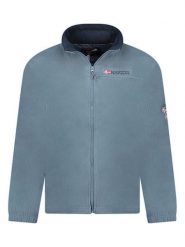 Geographical Norway Kurtka polarowa "Tamazonie" w kolorze niebieskim rozmiar: XL. Niebieskie kurtki męskie Geographical Norway, xl, bez wzorów, z materiału, bez kaptura. Za 95.92 zł.
