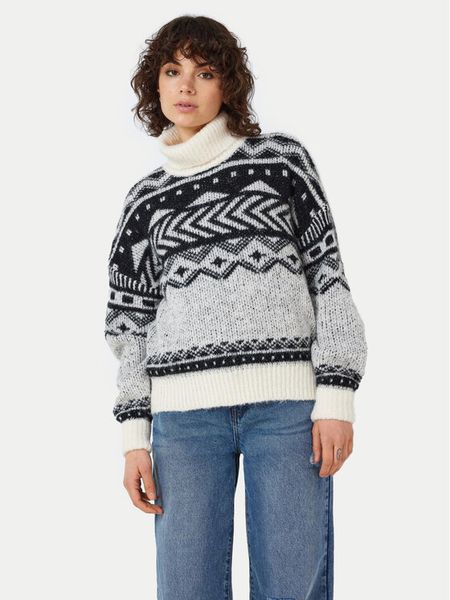 Noisy May Golf Share 27022322 Beżowy Standard Fit. Brązowe golfy damskie Noisy may, l, bez wzorów, z syntetyku, bez ramiączek. Za 129.99 zł.