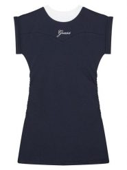 Guess Sukienka codzienna J6GK03 J1314 Granatowy Regular Fit. Niebieskie sukienki dziewczęce Guess, z aplikacjami, z bawełny, bez ramiączek. Za 154.99 zł.