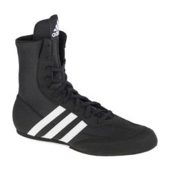 Buty adidas Box Hog 2 FX0561 czarne. Czarne buty sportowe na co dzień męskie z gumy, bez zapięcia, na fitness i siłownię. Za 441.79 zł.