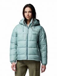 Columbia Kurtka zimowa "Pike Lake III" w kolorze błękitnym rozmiar: M. Niebieskie kurtki damskie Columbia, na zimę, m, bez wzorów, z puchu, bez kaptura. Za 379.95 zł.