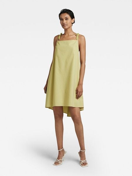 G-Star Sukienka w kolorze limonkowym rozmiar: S. Zielone sukienki damskie G-Star, s, bez wzorów, retro, bez kołnierzyka, bez ramiączek, midi. Za 152.98 zł.