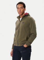 Aeronautica Militare Bluza 262FE2097UF00662 Khaki Regular Fit. Brązowe bluzy bez kaptura męskie AERONAUTICA MILITARE, m. Za 714.99 zł.