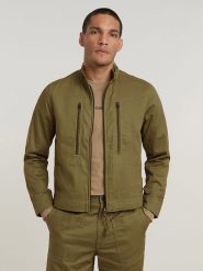 G-Star Kurtka przejściowa w kolorze khaki rozmiar: XL. Brązowe kurtki męskie G-Star, xl, bez wzorów, z bawełny, retro, bez kaptura. Za 193.24 zł.
