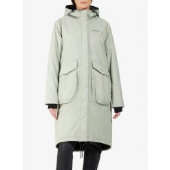 Płaszcz damski Didriksons Fara Parka. Zielone płaszcze damskie Didriksons, bez wzorów, sportowe. Za 734.99 zł.