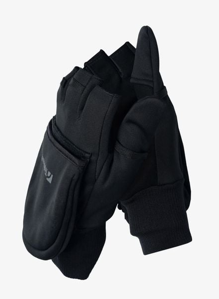 Rękawiczki wiatroszczelne Trekmates Rigg Convertible Mitts. Czarne rękawiczki męskie TREKMATES, bez wzorów, z gore-texu. Za 175.99 zł.