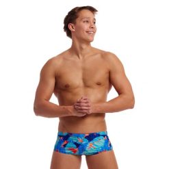 Kąpielówki męskie spodenki na basen plażę Funky Trunks Lotsa Leaves. Niebieskie kąpielówki męskie FUNKITA, m, bez wzorów, do pływania. Za 159.00 zł.