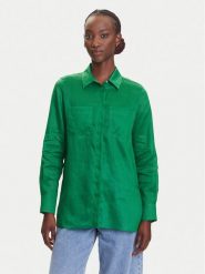 Marella Koszula Agamia 2513111052 Zielony Relaxed Fit. Zielone koszule damskie Marella, bez wzorów, bez kołnierzyka, bez ramiączek. Za 459.99 zł.
