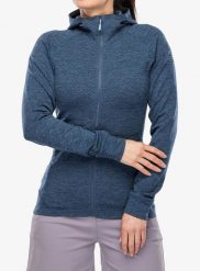 Bluza z kapturem damska Rab Nexus Hoody. Niebieskie bluzy z kapturem damskie RAB, l, z elastanu. Za 369.99 zł.