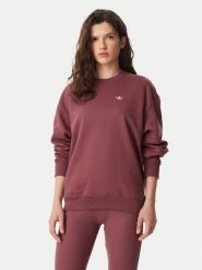 Adidas Bluza Essentials Crew Long Fleece Sweatshirt KT2279 Brązowy Regular Fit. Brązowe bluzy bez kaptura damskie Adidas, xs, z bawełny. Za 219.99 zł.