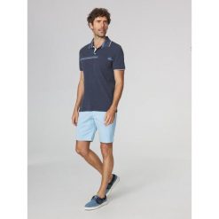 Koszulka polo męska TBS Kamalpol. Niebieskie koszulki polo męskie Tbs, m, bez wzorów, bez ramiączek. Za 299.00 zł.