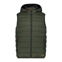 Kamizelka z kapturem CMP Snaps. Zielone kamizelki męskie CMP. Za 413.00 zł.