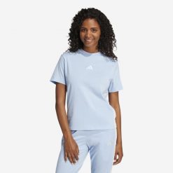 Koszulka damska ADIDAS Gym & Pilates. Bluzki sportowe damskie Adidas, s, z bawełny, bez kołnierzyka, bez ramiączek. Za 79.99 zł.