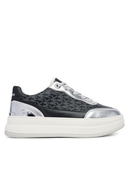 MICHAEL Michael Kors Sneakersy Hayes MK02735002 Czarny. Czarne buty sportowe dziewczęce MICHAEL Michael Kors, bez wzorów, ze skóry, bez zapięcia. Za 449.99 zł.