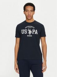 U.S. Polo Assn. T-Shirt MUP4083 Granatowy Regular Fit. Niebieskie koszulki polo męskie U.S. Polo Assn., m, bez wzorów, z bawełny, bez ramiączek. Za 89.99 zł.