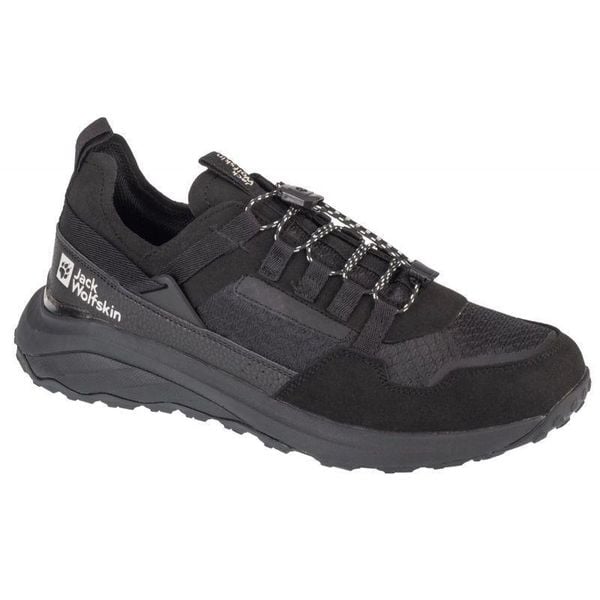 Męskie Buty Sportowe Dromoventure Low. Czarne buty trekkingowe męskie Jack Wolfskin, z gumy, bez zapięcia, trekkingowe. Za 653.99 zł.
