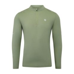 Męska bluza performance Essential z półzamkiem. Zielone bluzy sportowe męskie KEADA SPORTS, bez wzorów, z materiału, eleganckie, bez kołnierzyka, bez ramiączek. Za 170.00 zł.
