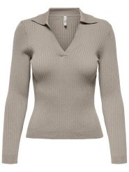 ONLY Sweter w kolorze szarobrązowym rozmiar: XL. Brązowe swetry klasyczne damskie Only, xl, bez kołnierzyka. Za 70.24 zł.