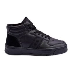 Buty Sportowe Męskie Memory Foam Big Star KK174135 906 Czarne. Czarne buty sportowe na co dzień męskie ze skóry, bez zapięcia. Za 357.10 zł.