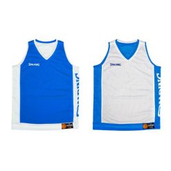 Koszulka koszykarska Spalding Reversible Tanktop Dwustronna. Niebieskie t-shirty damskie Spalding, bez wzorów, bez kołnierzyka. Za 148.30 zł.