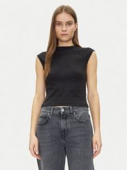 Calvin Klein Bluzka Liquid Touch Top K20K208422 Czarny Slim Fit. Czarne bluzki damskie CALVIN KLEIN, xxs, bez wzorów, z bawełny, bez kołnierzyka. Za 119.99 zł.