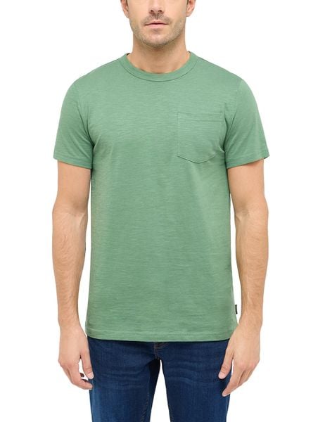 Męski T-Shirt Mustang Style Amado Dark Ivy 1016276 6326. T-shirty męskie Mustang, m, bez wzorów, bez kołnierzyka. Za 69.99 zł.