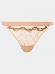 Chantelle X Stringi Xtravagant C06GG5 Beżowy. Brązowe stringi damskie Chantelle X, bez wzorów, z syntetyku. Za 319.99 zł.