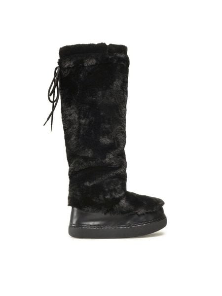 Jenny Fairy Kozaki WS19002-04A Czarny. Czarne kozaki damskie Jenny Fairy, z materiału, bez obcasa, na płaskiej podeszwie. Za 249.99 zł.