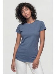 Alife and kickin Koszulka "Tabitha" w kolorze niebieskim rozmiar: XS. Niebieskie bluzki damskie Alife and Kickin, xs, bez wzorów, bez kołnierzyka, bez ramiączek. Za 60.99 zł.