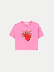 Coccodrillo T-Shirt ZC4143202MGJ Różowy Relaxed Fit. Czerwone koszulki dziewczęce COCCODRILLO, bez wzorów, z bawełny, bez ramiączek. Za 39.90 zł.