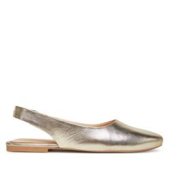 Sandały Bronx. Żółte sandały damskie Bronx, bez wzorów, bez obcasa, na płaskiej podeszwie. Za 309.99 zł.