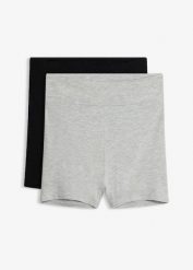 Bokserki z wysokim stanem z modalu (3 pary). Czarne bokserki i panty damskie bonprix, bez wzorów. Za 56.97 zł.