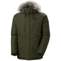 Parka Helly Hansen Coastal 3.0. Zielone parki męskie Helly Hansen, m, bez wzorów, z futra. Za 1,140.00 zł.