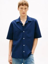 Tommy Hilfiger Koszula Mężczyźni Modern Fit niebieski, S. Niebieskie koszule męskie Tommy Hilfiger, na lato, m, bez wzorów, bez kołnierzyka, bez ramiączek. Za 299.95 zł.