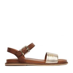 Sandały U.S. Polo Assn. Żółte sandały damskie U.S. Polo Assn., bez wzorów, bez obcasa, na płaskiej podeszwie. Za 299.99 zł.