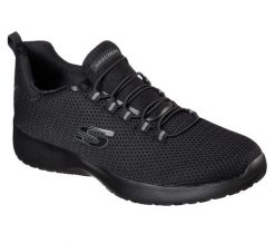 Buty sportowe męskie Skechers Dynamight. Czarne buty sportowe na co dzień męskie Skechers, z materiału, bez zapięcia, trekkingowe. Za 390.00 zł.